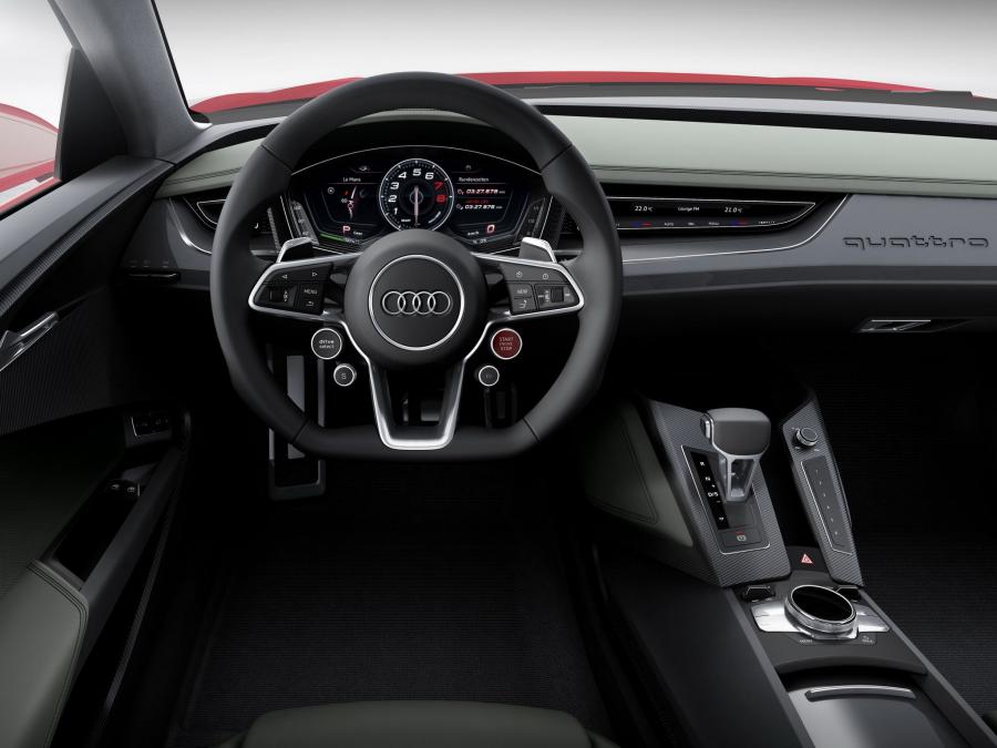 Торпедо Audi Sport Quattro LaserLight Concept 2014 года  (фото 8 из 19)